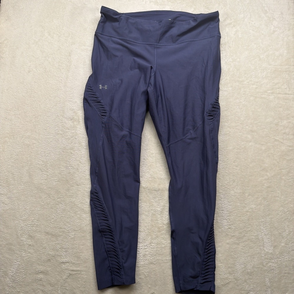 Under Armour HeatGear Leggingsâ Women's XL Purple Compression Gym Yoga Pocket